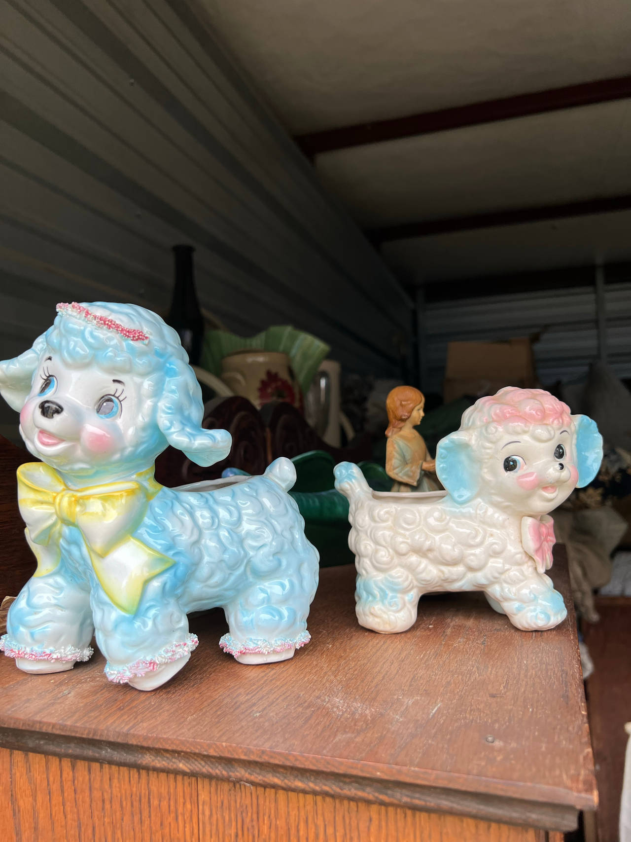Vintage Ceramic Lamb Planters