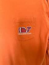Vineyard Vines Football Whale Long Sleeve Pocket Tee M Medium - Image 5