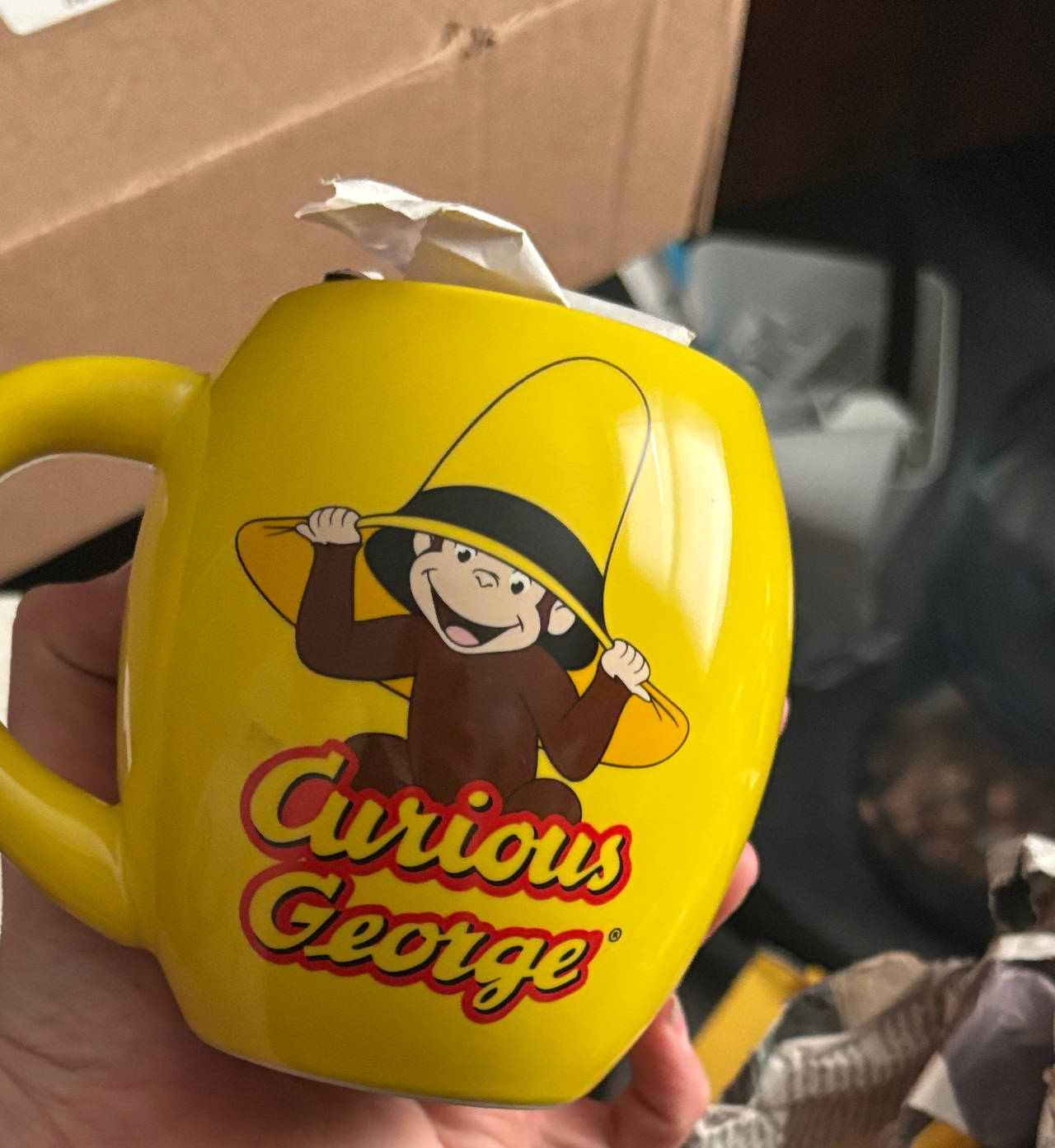 Curious George Yellow Ceramic Mug