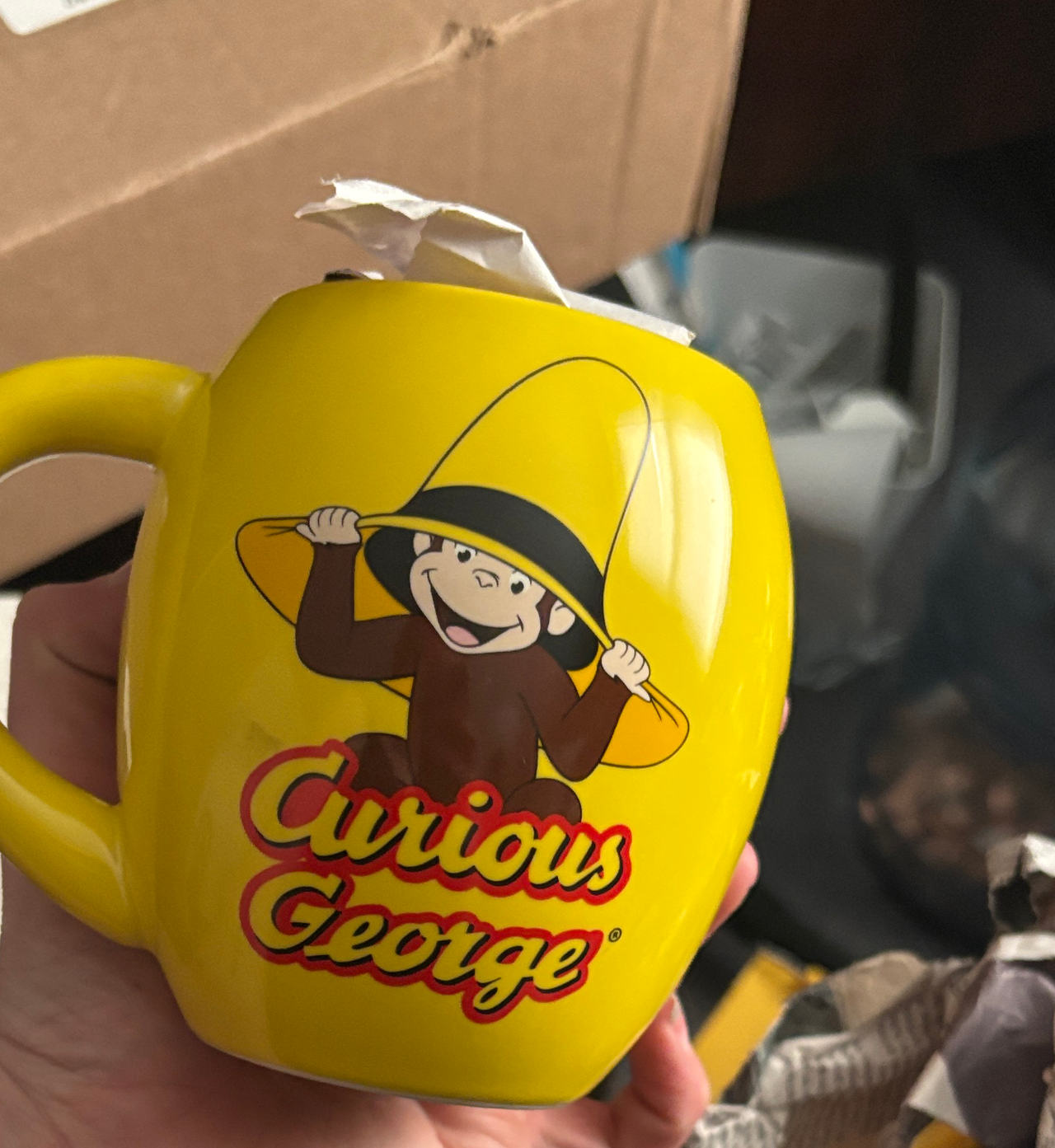 Curious George Yellow Ceramic Mug