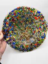 Handmade Fused Glass Confetti Art Plate - Image 5
