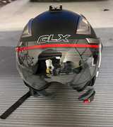 GLX Open Face Motorcycle Helmet with Visor - Image 1