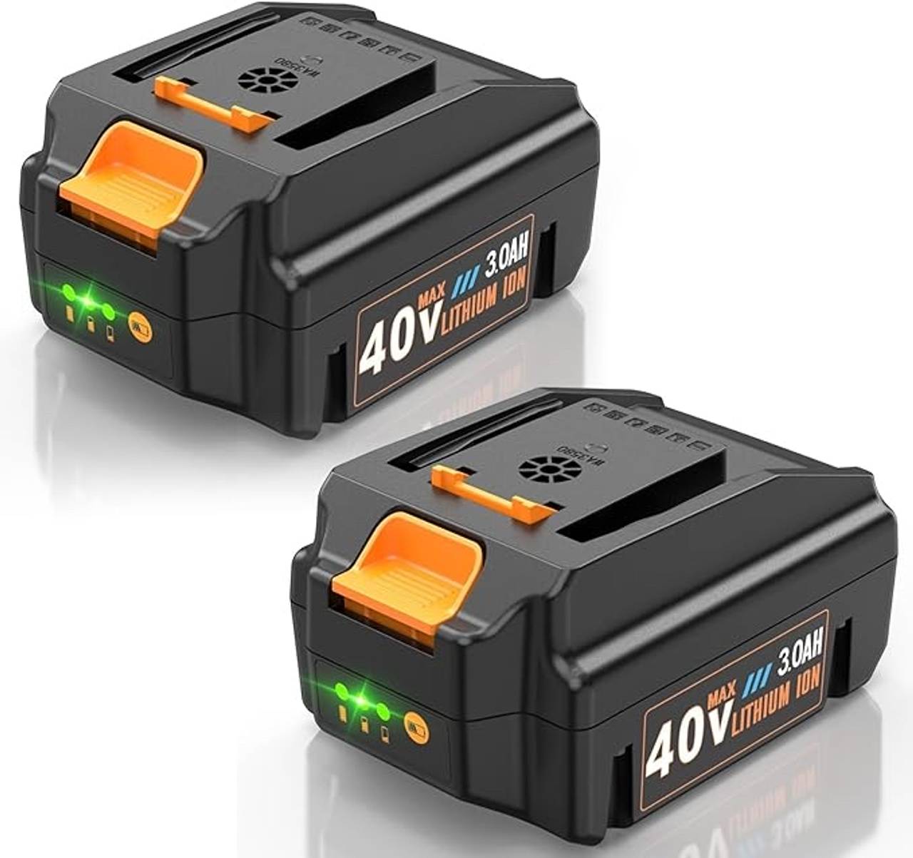 Worx WA3580 40V Max Lithium-Ion 3.0Ah Battery (2-Pack)