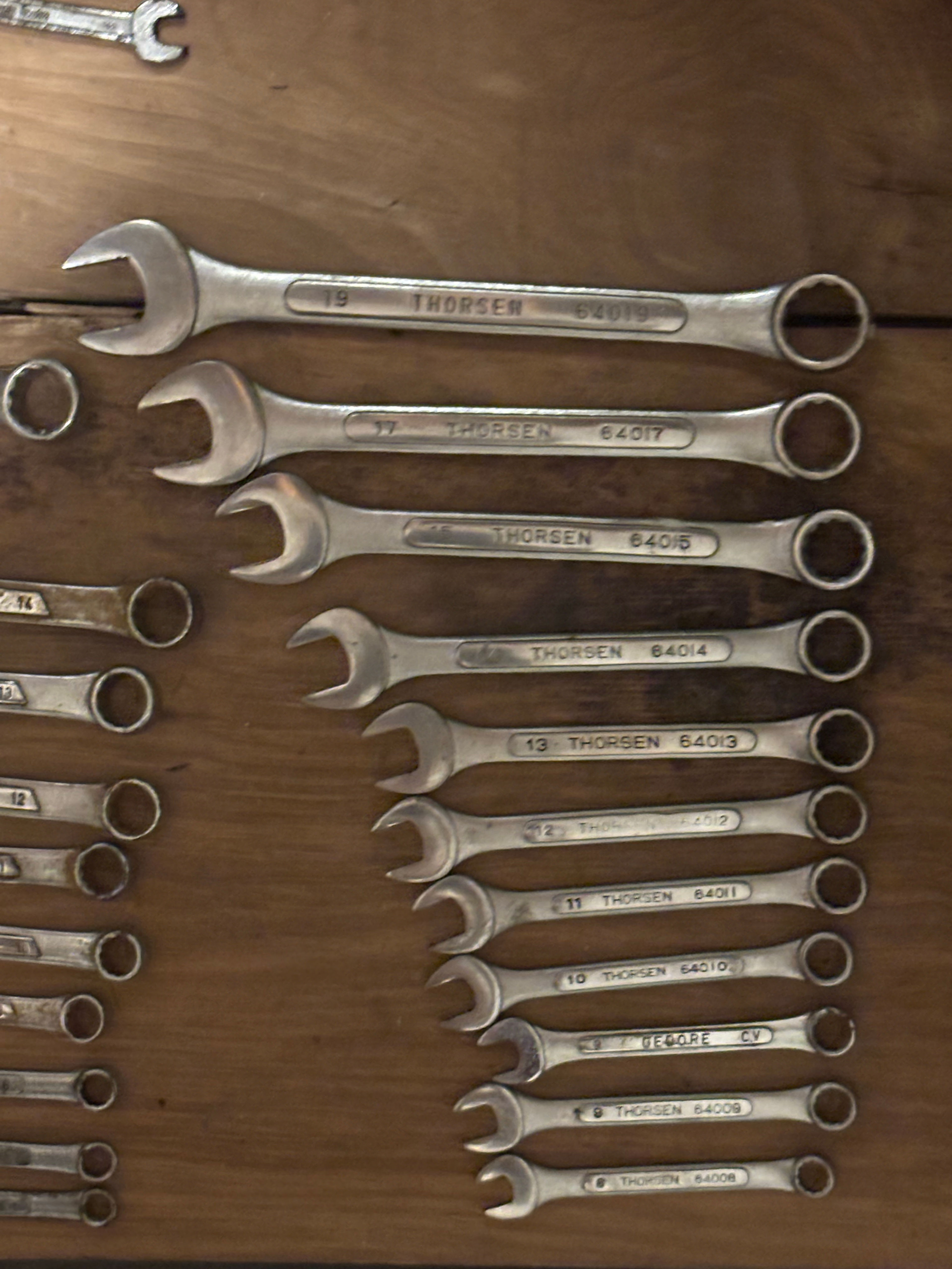 Thorsen Metric Combination Wrench Set