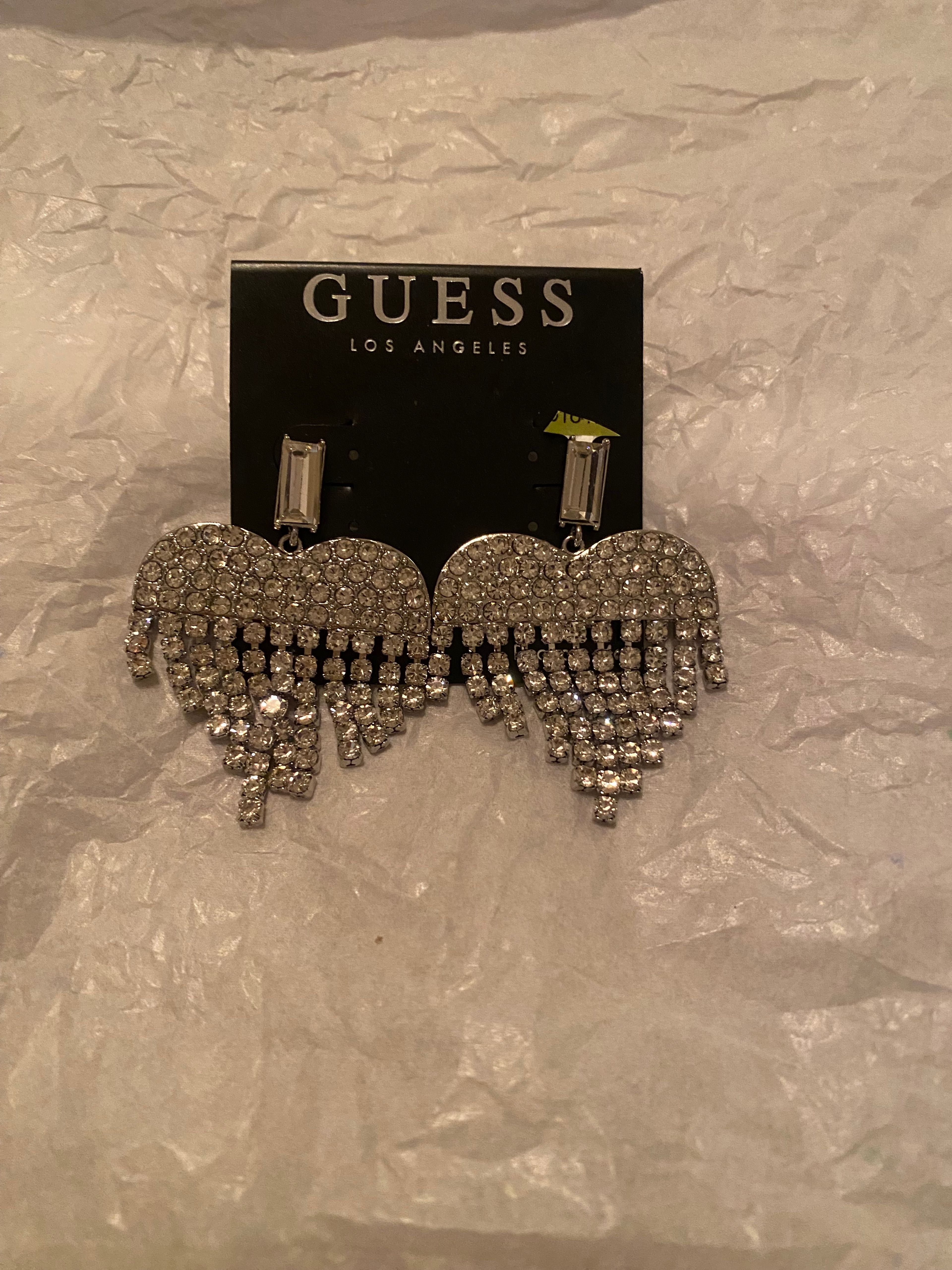 Guess Crystal Drop Earrings - Image 3