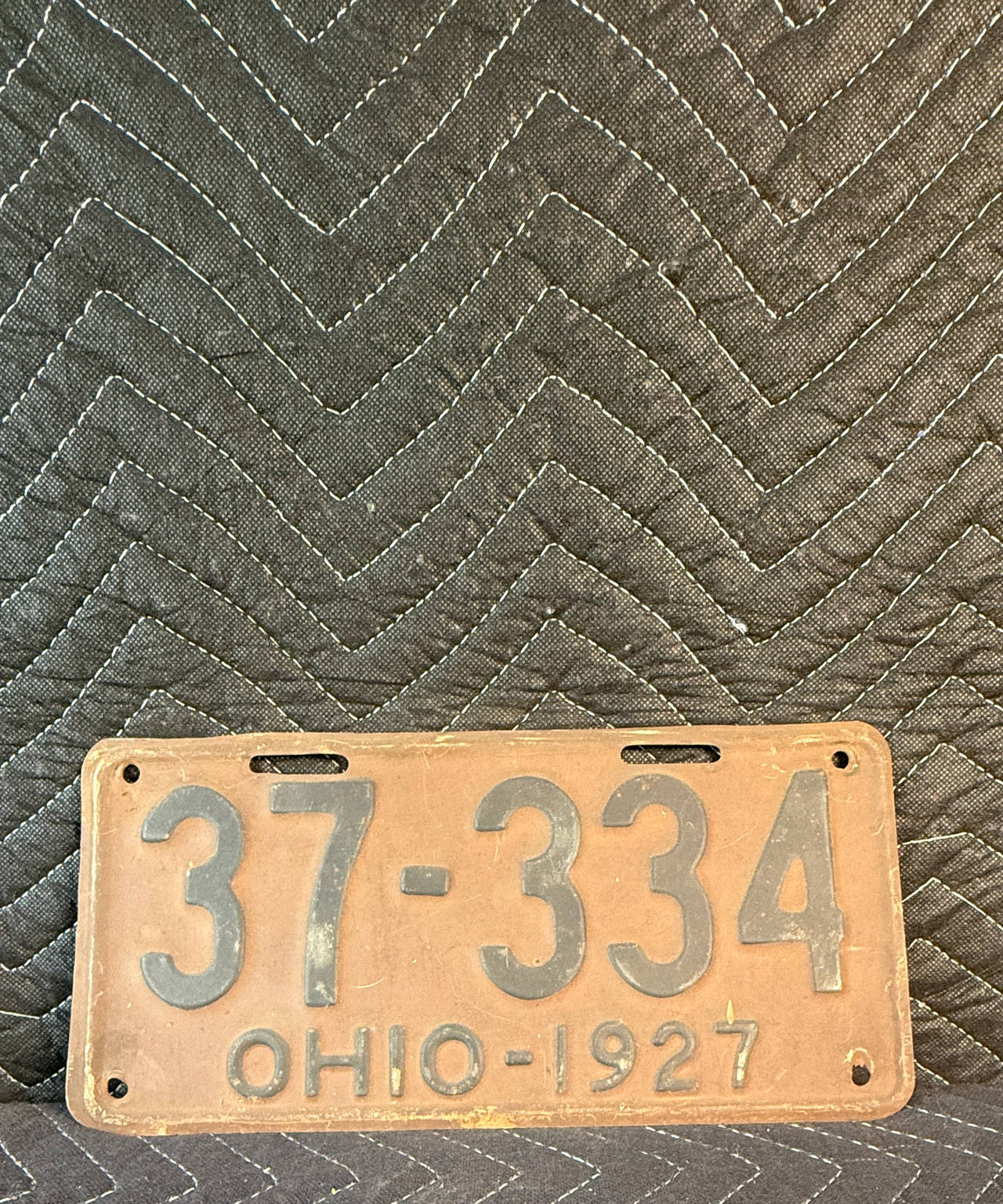 1927 Ohio License Plate