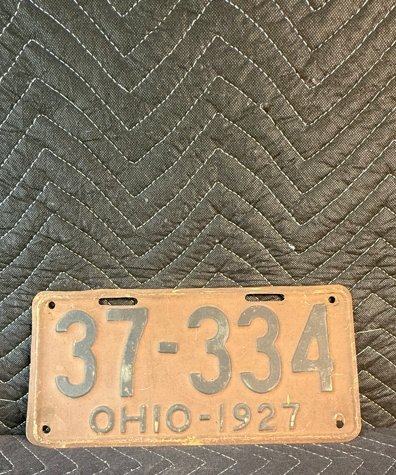 1927 Ohio License Plate