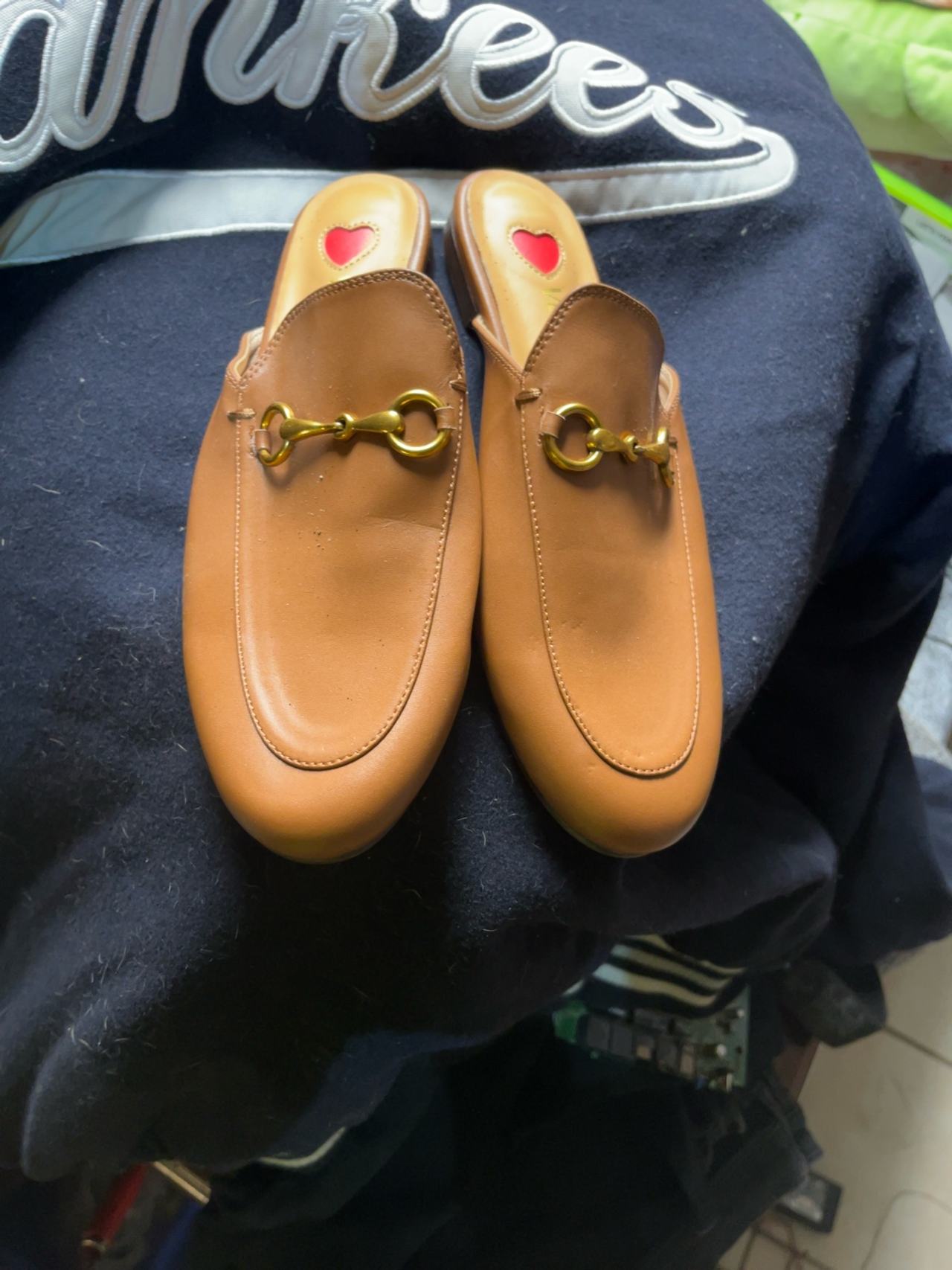 Vertundy Women's Tan Mules Brown Low Heel