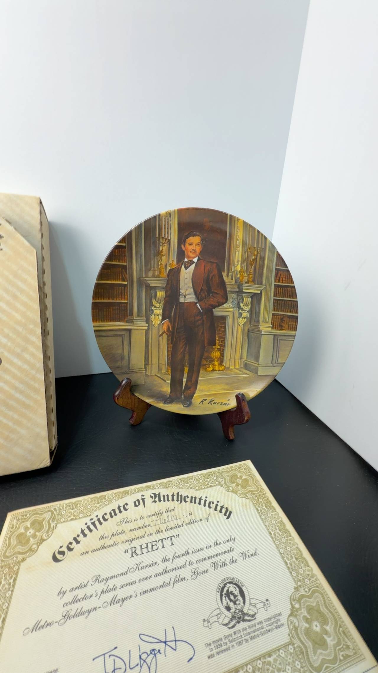 Knowles Gone With The Wind Rhett Butler Collector Plate