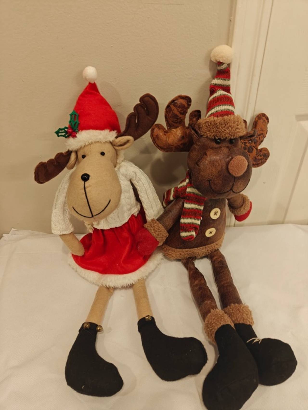 Nordic Sweater Reindeer Plush Figure Brown