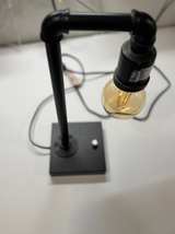 Seaside Village Industrial Metal Pipe Table Lamp Black E26 Edison Bulb Included - Image 2