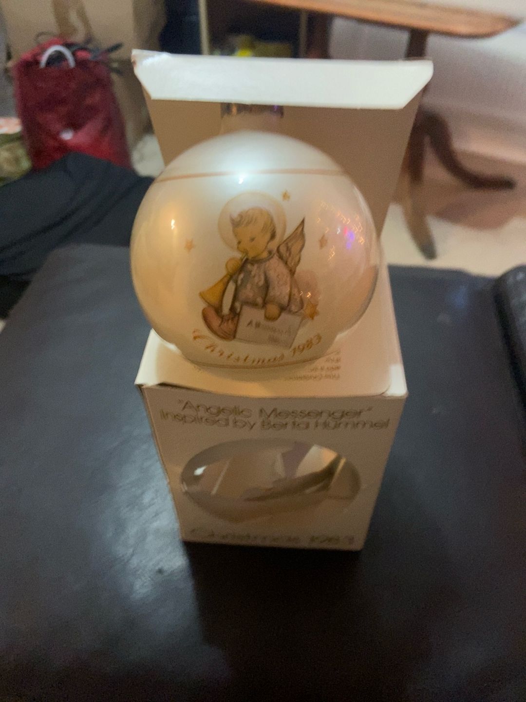 Berta Hummel Angelic Messenger Glass Ball Ornament