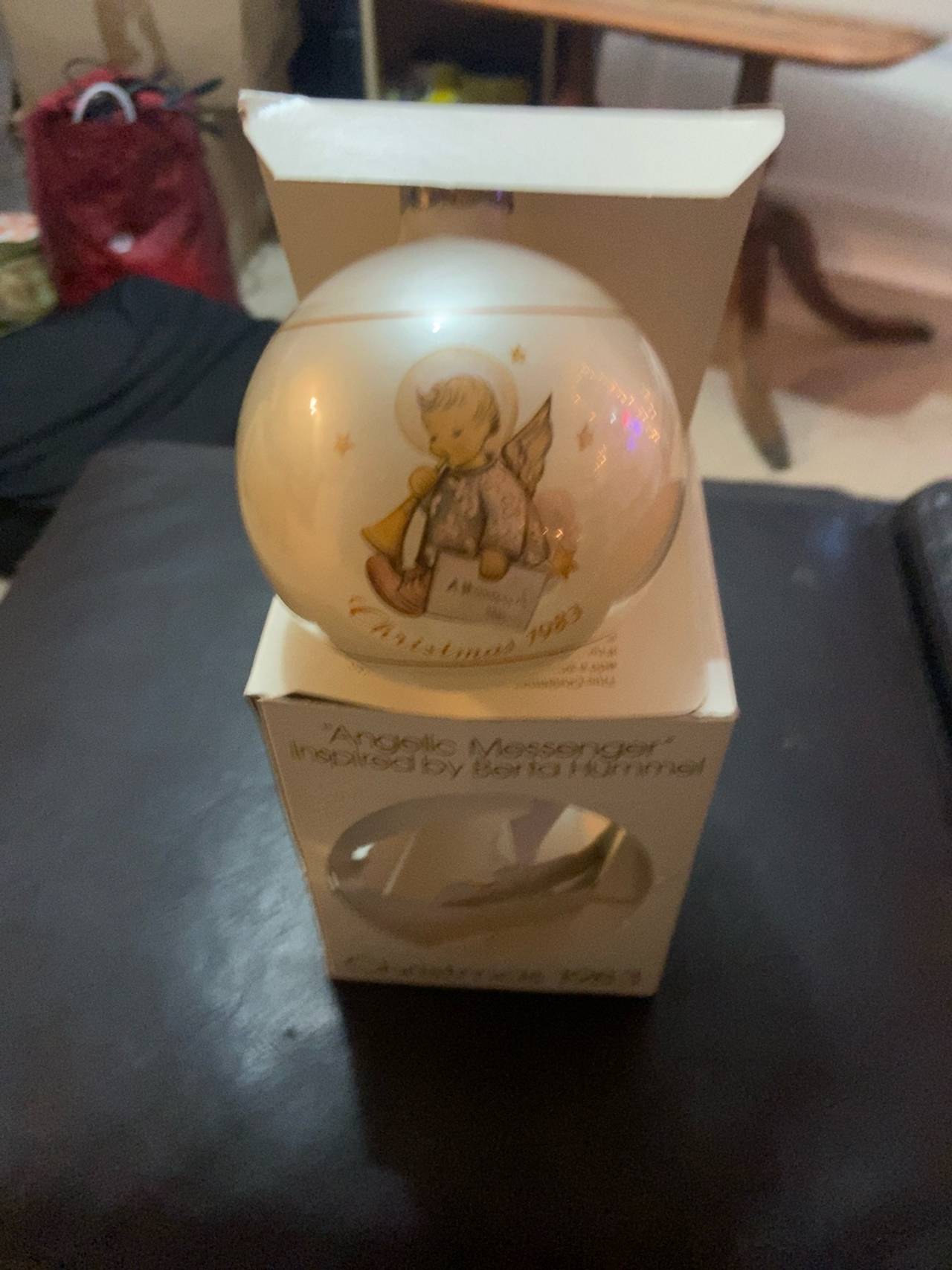 Berta Hummel Angelic Messenger Glass Ball Ornament