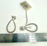John Hardy Classic Chain Hammered Silver Pear Drop Earrings Brand New with Tags - Image 5
