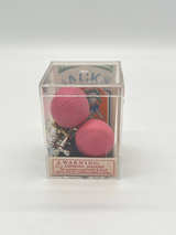 Vintage 1994 Jacks Game Set 10 Metal Jacks 2 Pink Balls Clear Box Complete - Image 1