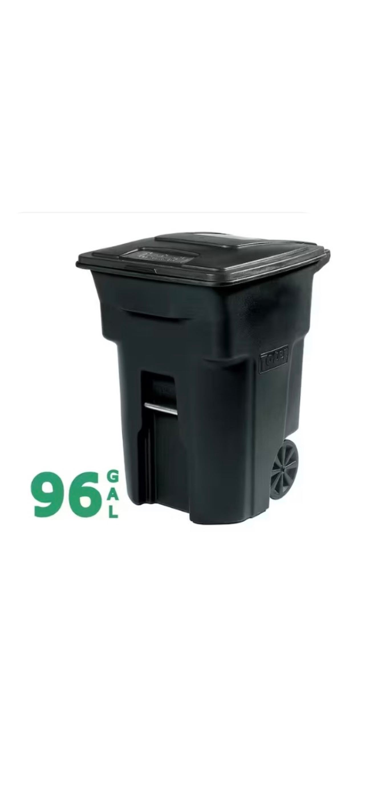 Toter 96 Gallon Black Trash Can