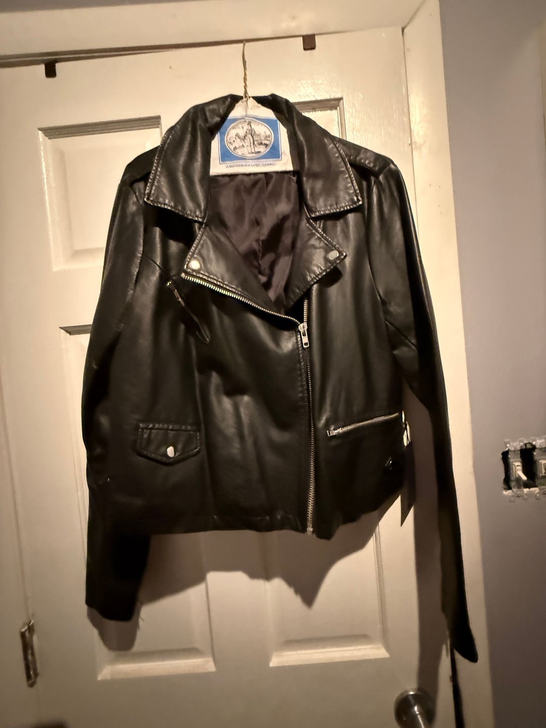 Black Faux Leather Moto Jacket NEW WITH TAG FROM FOREVER 21 SIZE 2X
