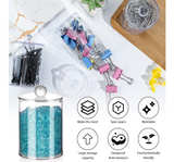 4 Pack Qtip Holder,Canister Apothecary Jar Set, Bathroom Jars with Lids Set - Image 7