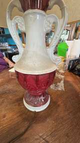 Vintage Victorian Style Porcelain Urn Lamp - Image 6