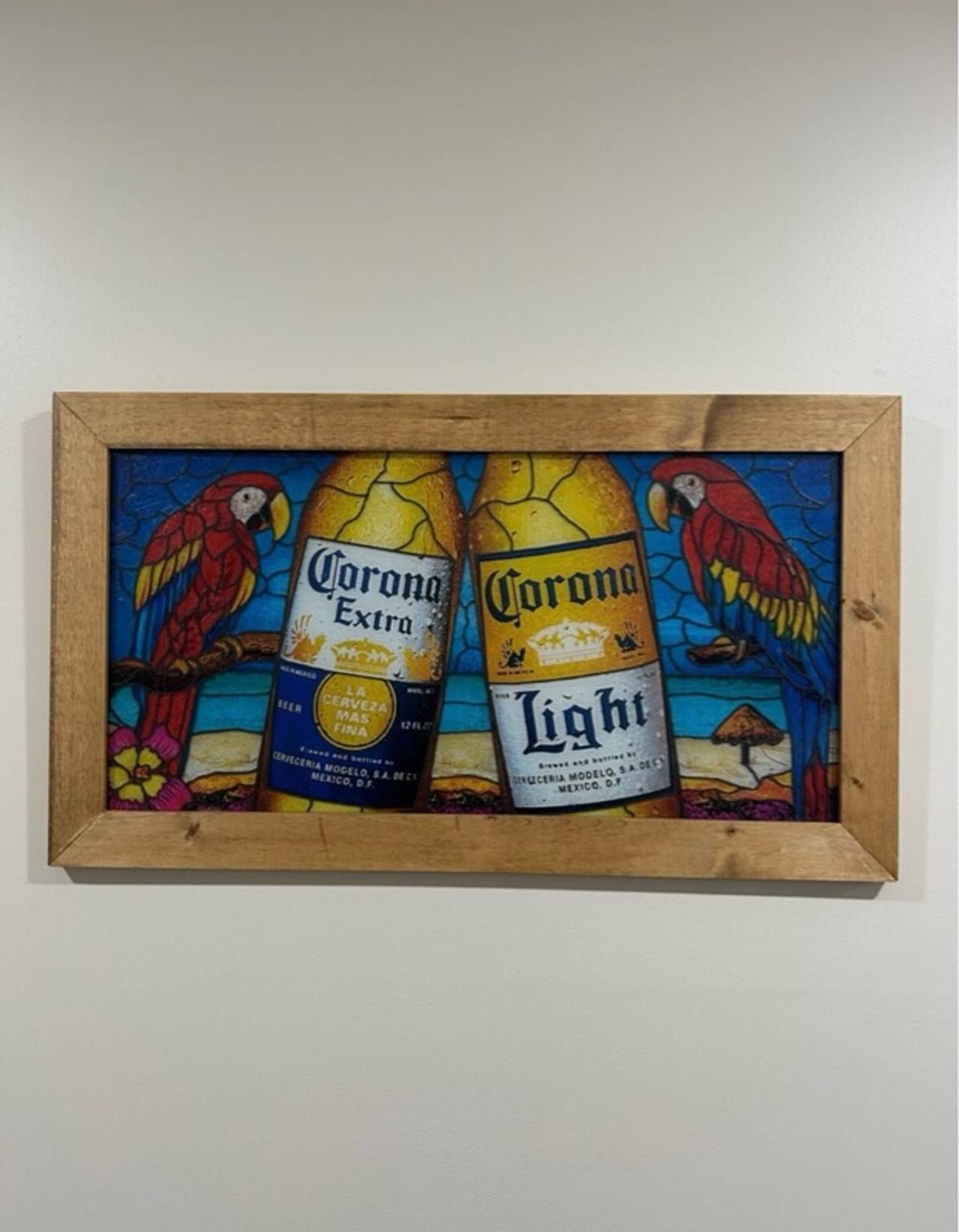 Corona Beer Glass Sign