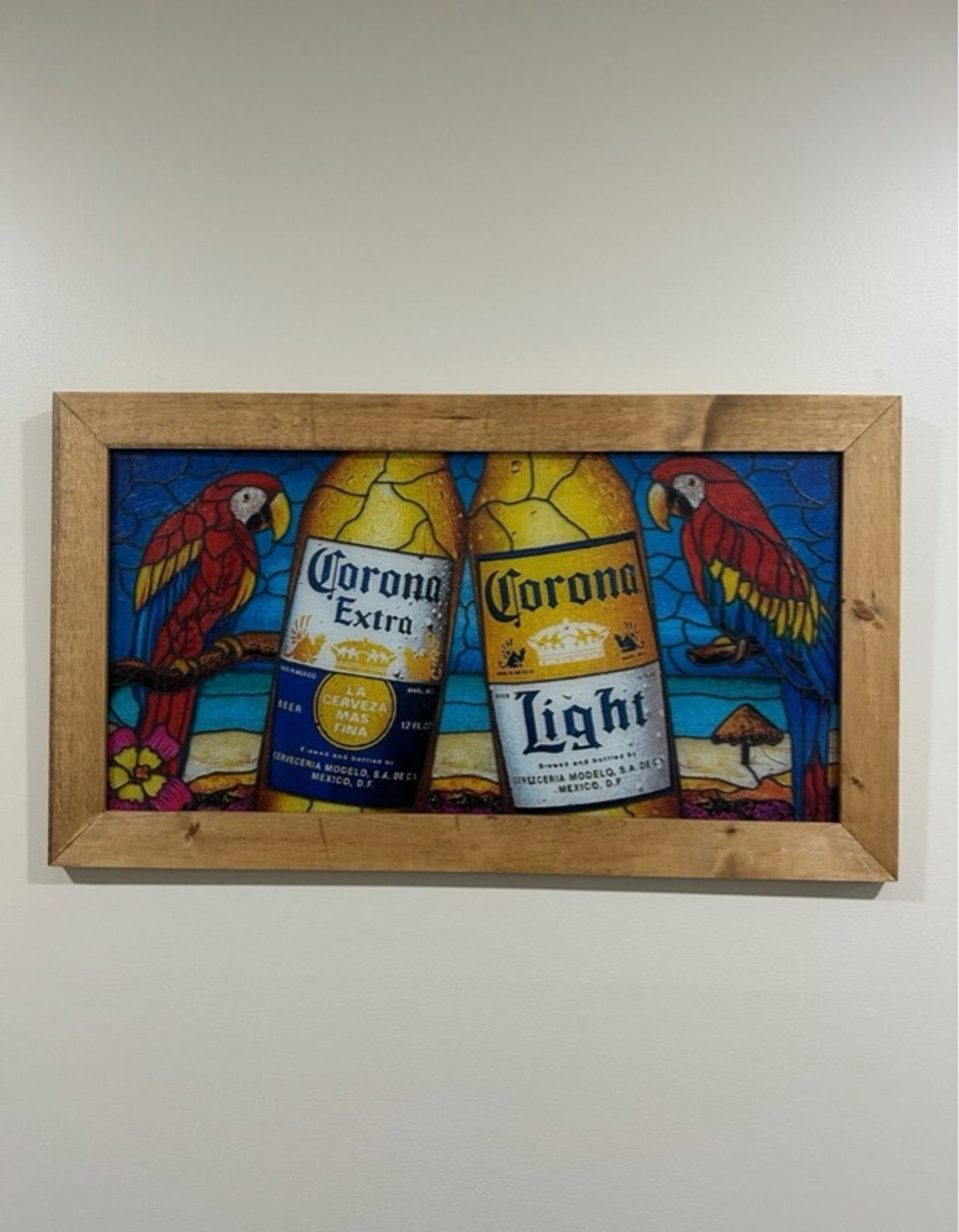 Corona Beer Glass Sign