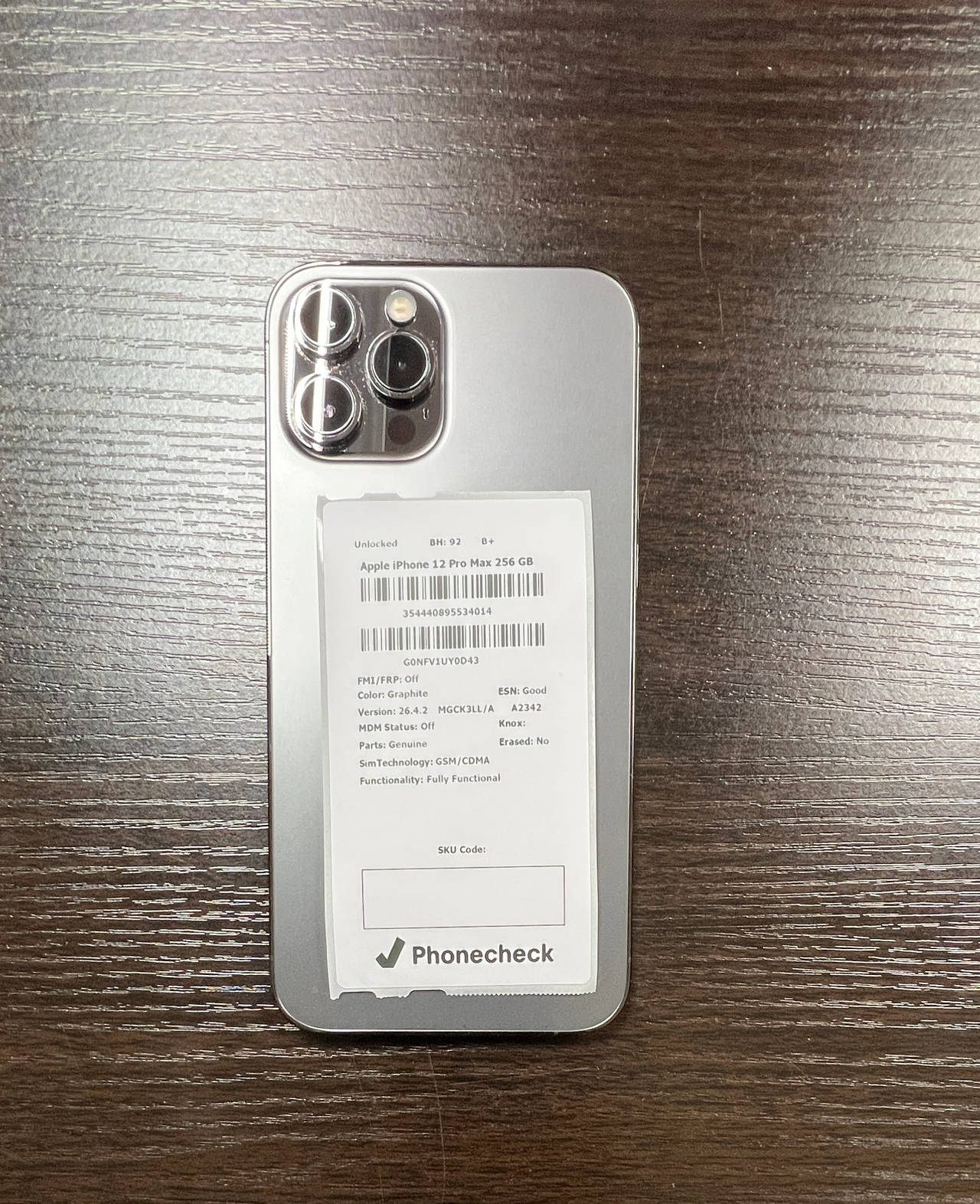 Apple iPhone 12 Pro Max 256GB Graphite