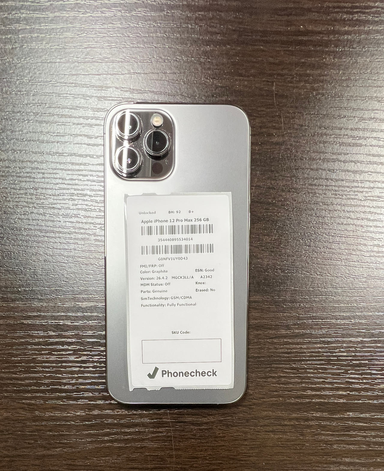 Apple iPhone 12 Pro Max 256GB Graphite