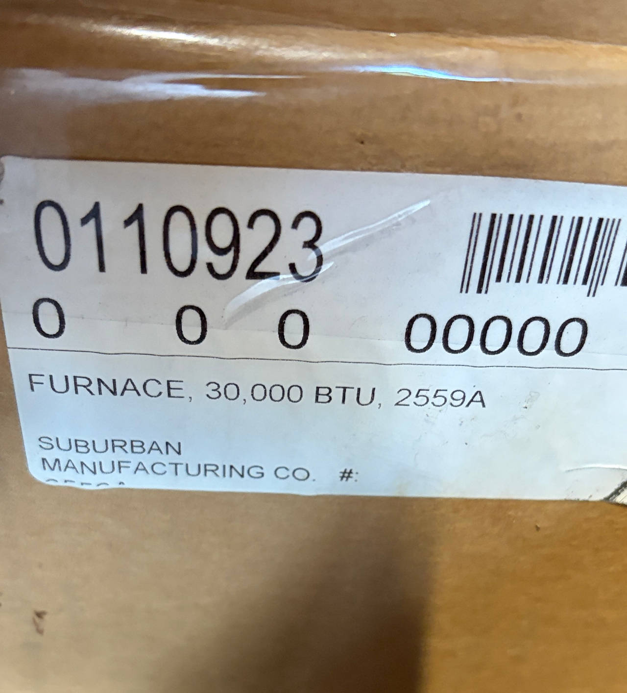 New Suburban SF-30Q RV Furnace