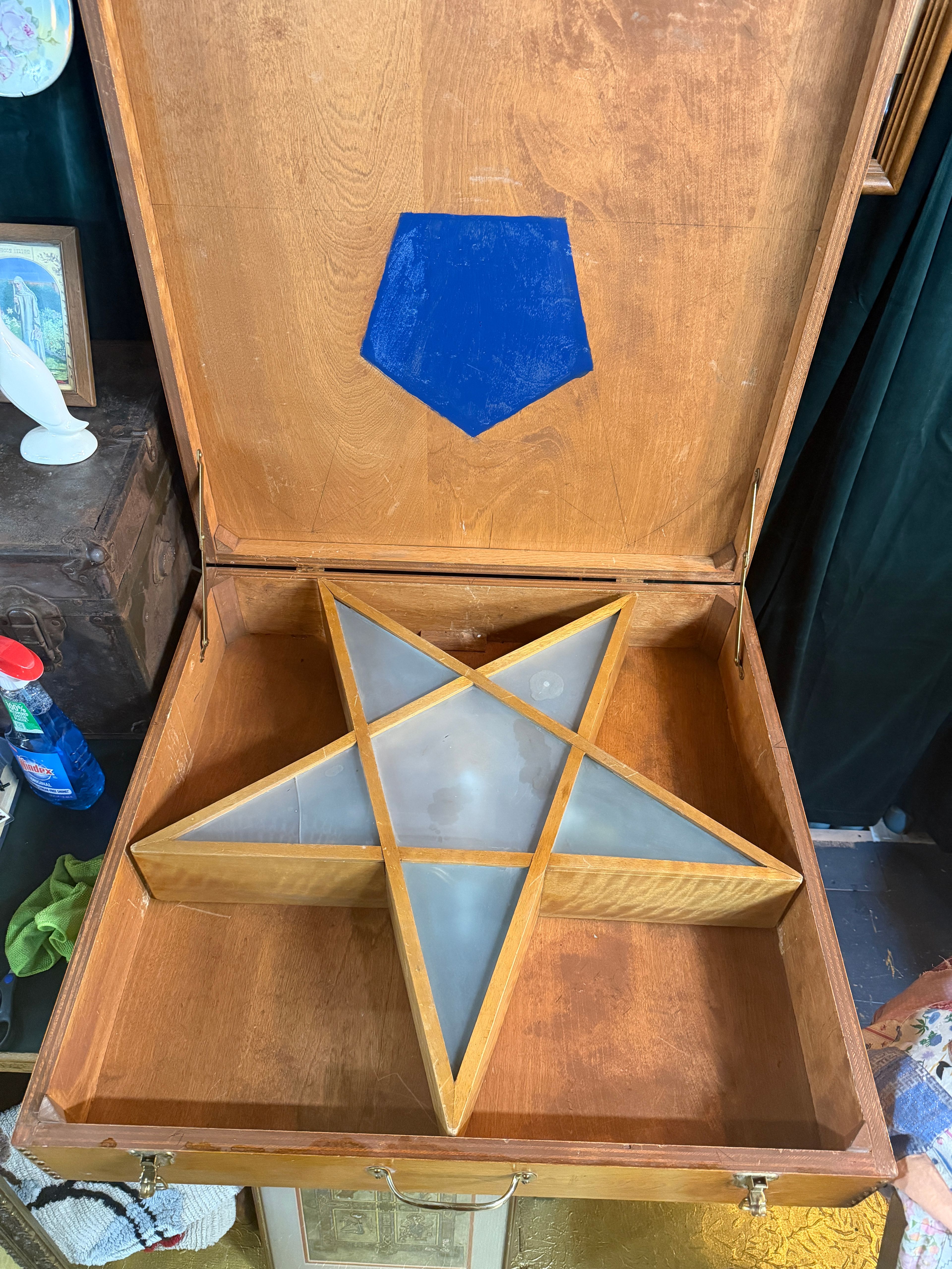 Order of the Eastern Star Lodge Wood Star & Carrying Case - Yerba Buena 1961 - Image 5