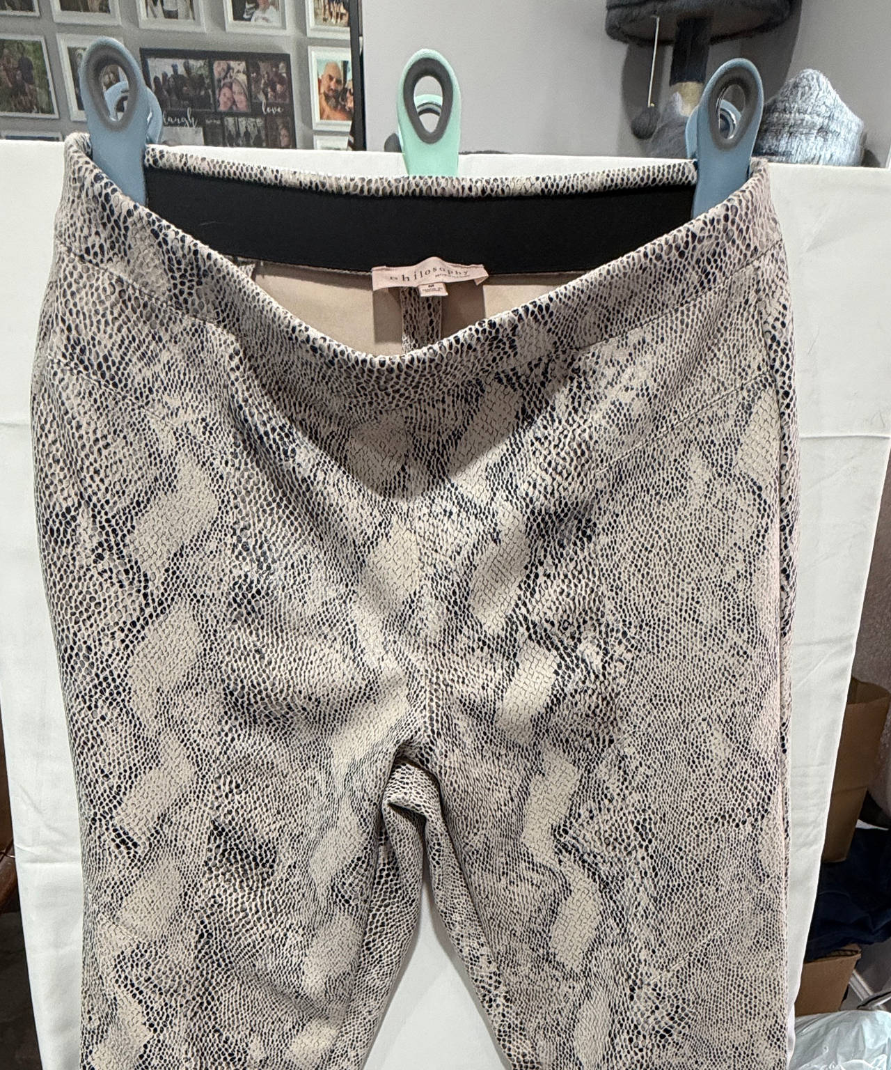 Philosophy Snakeskin Print Pull-On Pants size Medium M
