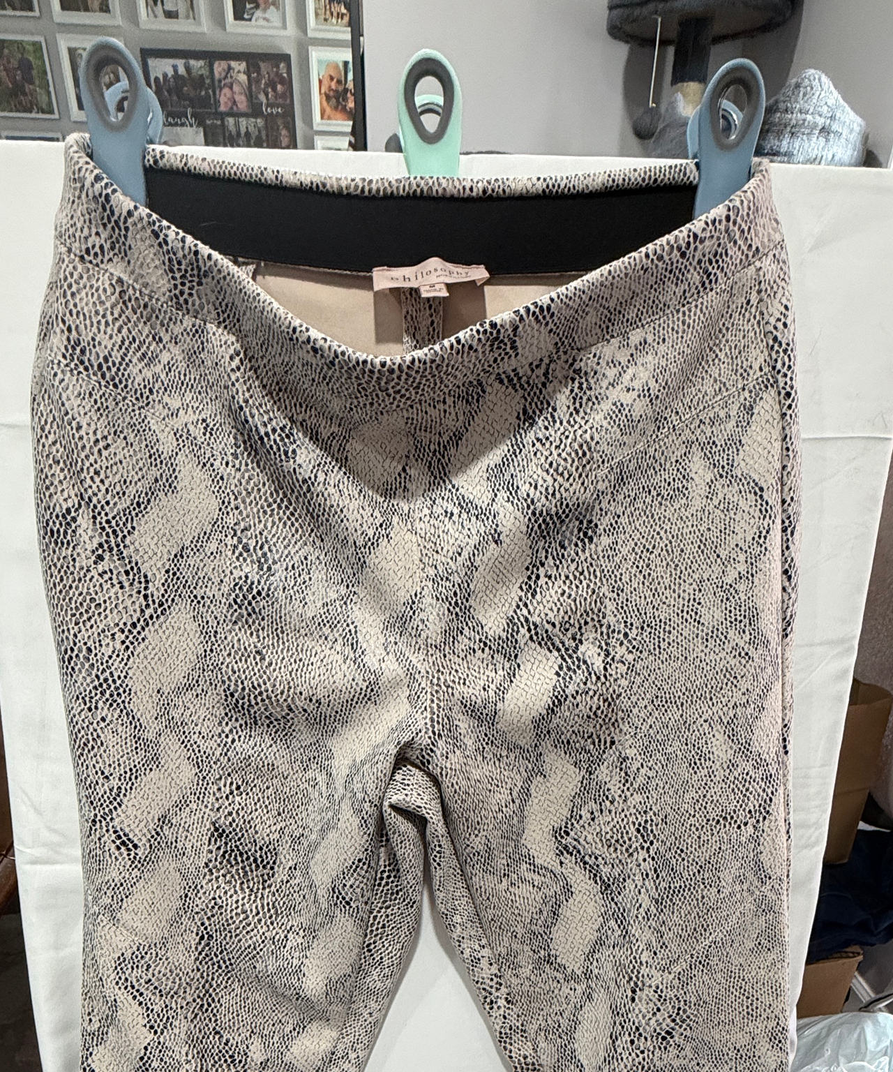 Philosophy Snakeskin Print Pull-On Pants size Medium M