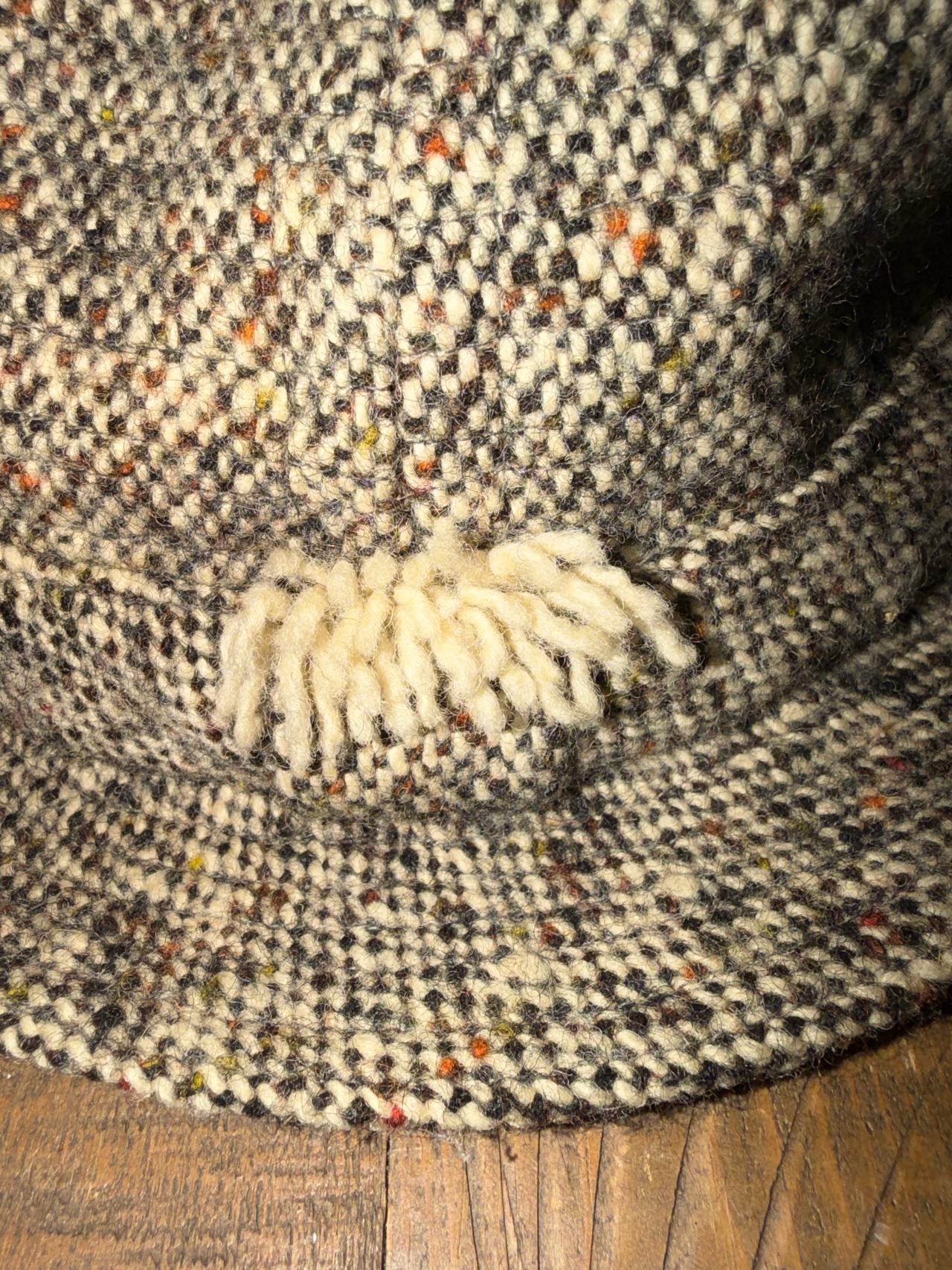 David Hanna Light Gray Tweed Hat