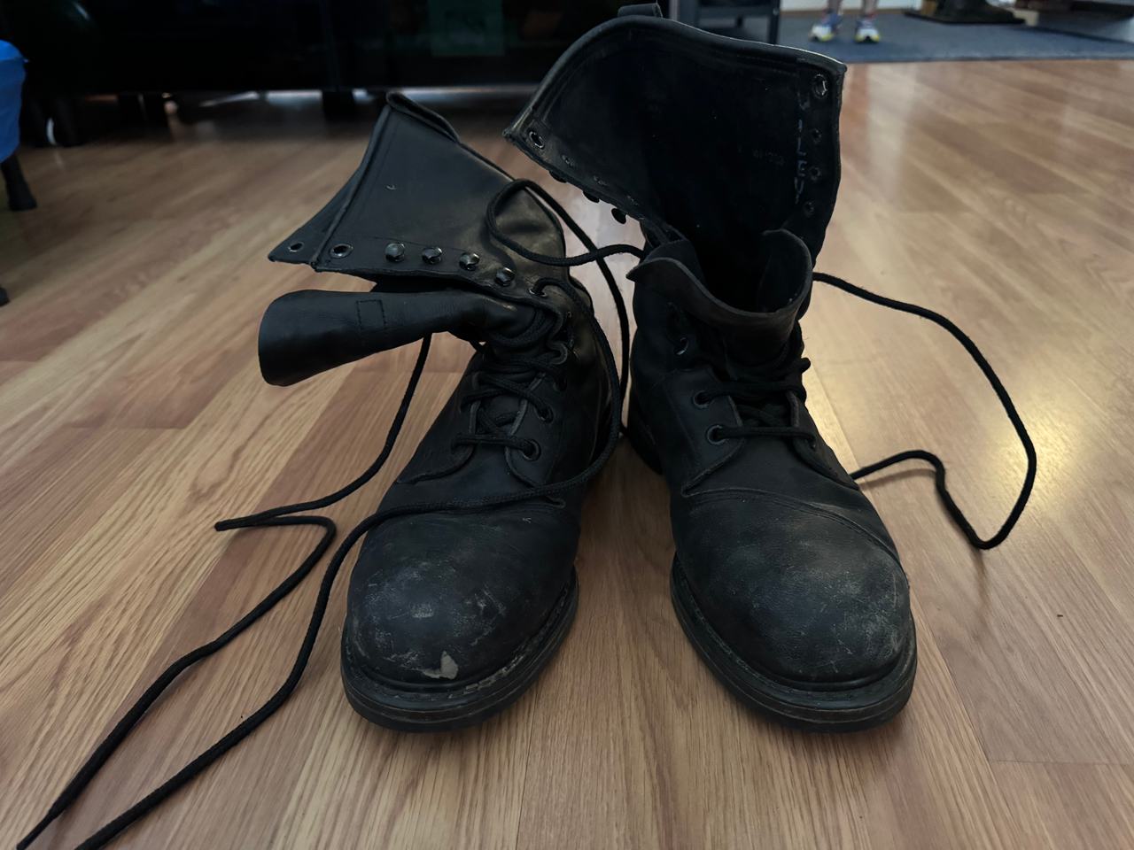 Steel Cap Toe Combat Boots 11 W