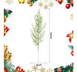Alpurple 60 Pcs Artificial Pine Branches- 13.7 Inches Fake Greenery Pine Sprigs - Image 2