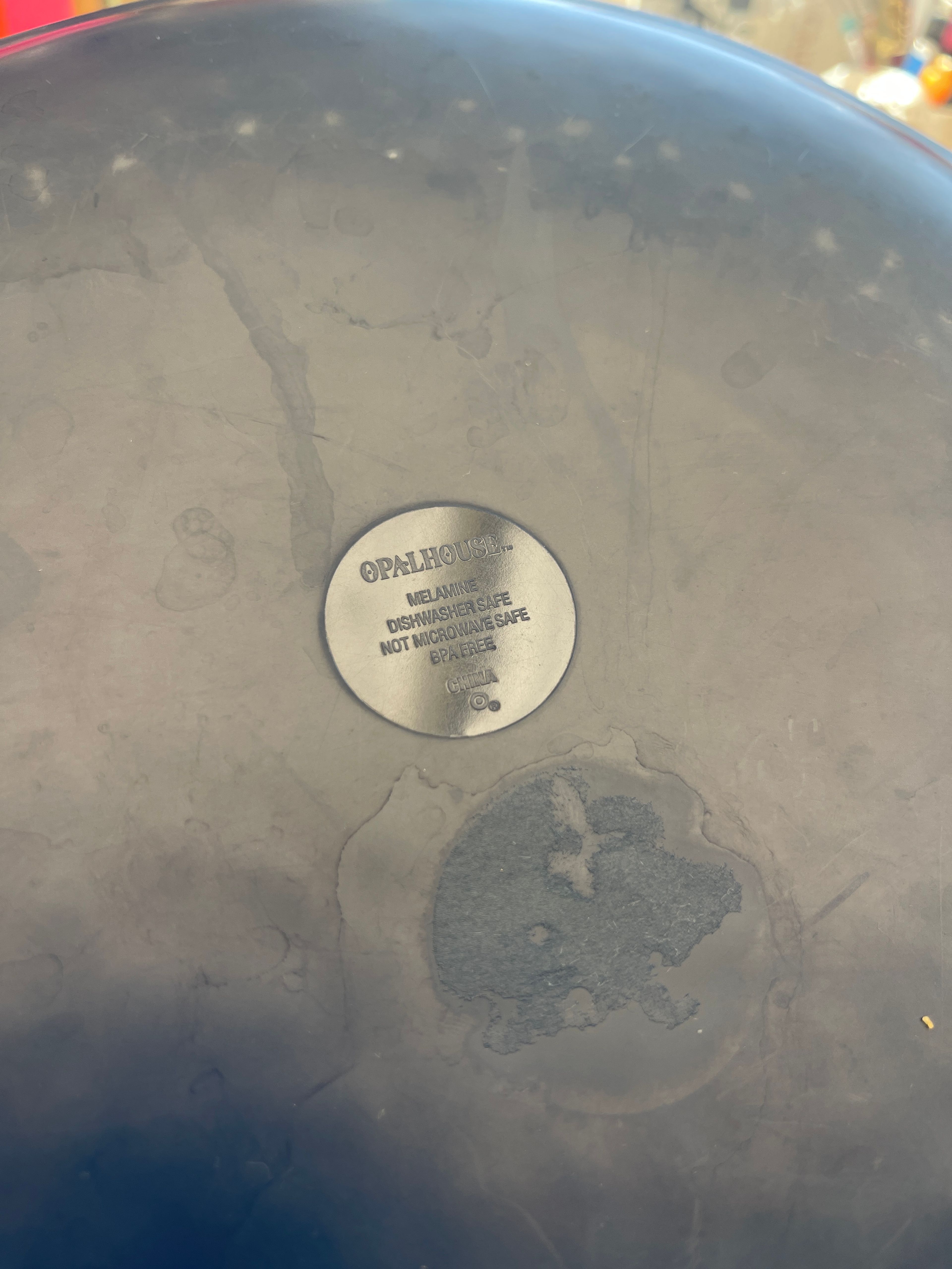 Set of 3 Opal House Round Tropical Fruit Melamine Serving Platters  - Image 2