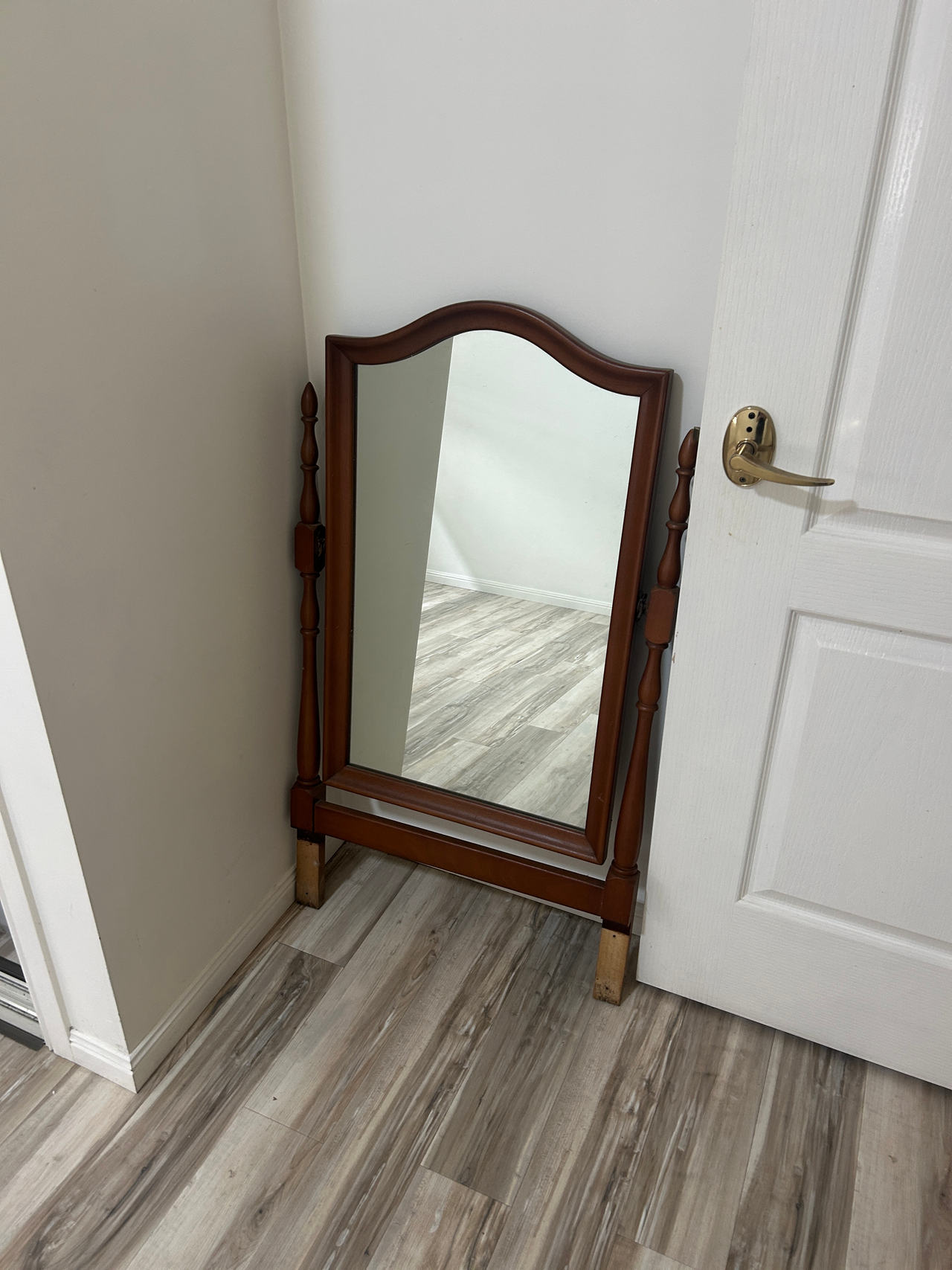 Wooden Cheval Mirror