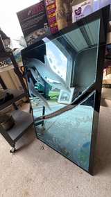 Vintage Etched Dolphin Glass Mirror by Steven Lee - Image 3