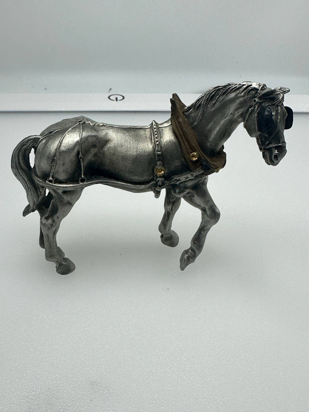 Hudson Fine Pewter Horse Figurine 1988 Beautiful