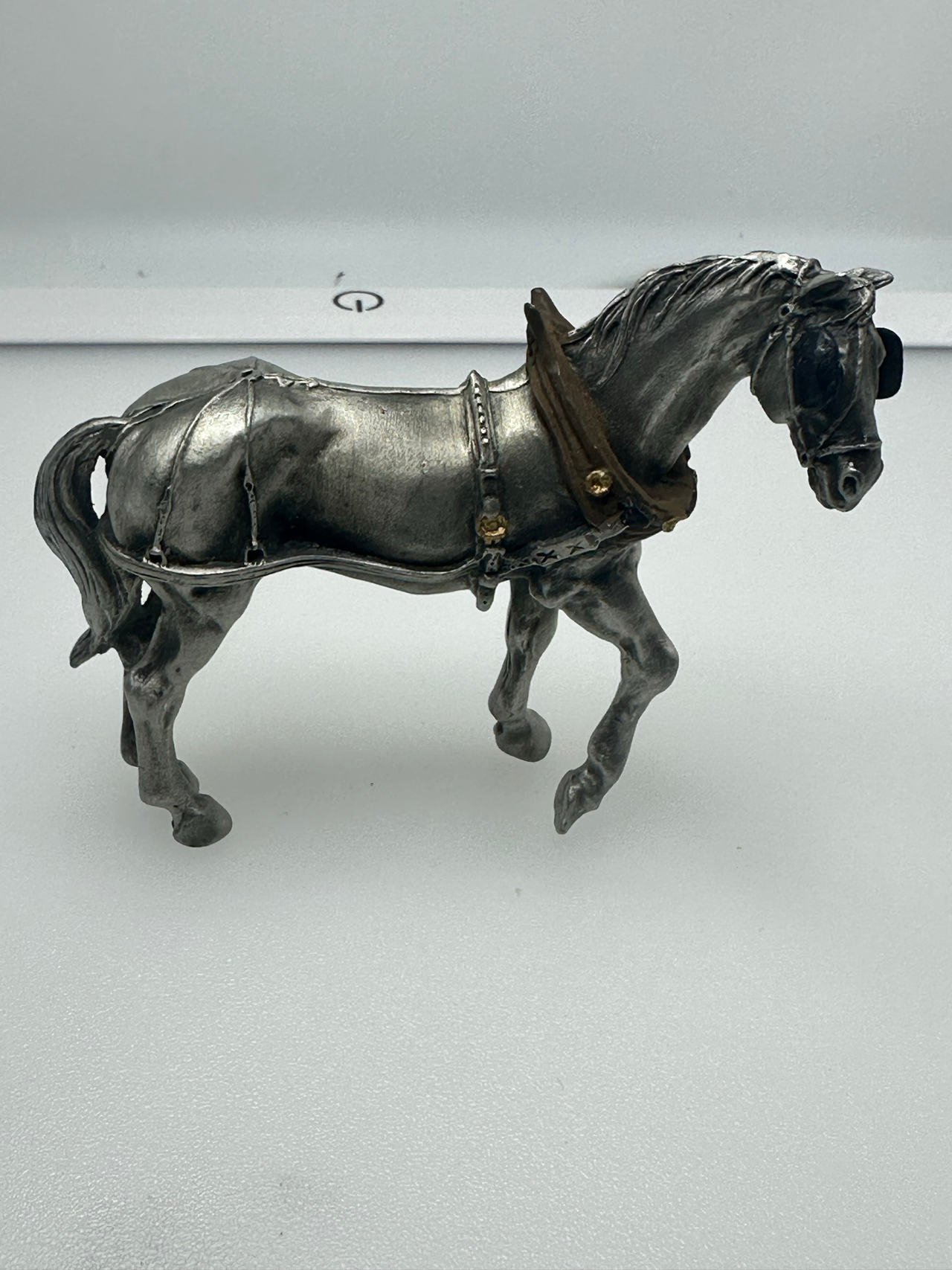 Hudson Fine Pewter Horse Figurine 1988 Beautiful