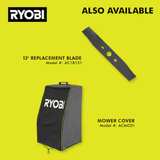 Ryobi 18V ONE+ 13 in. Cordless Battery Push Lawn Mower Kit with 4.0 Ah Battery and Charger - Image 2
