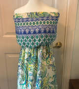 Newberry Custom Strapless Paisley Maxi Dress - Image 1
