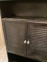 Black Wooden Hutch Cabinet - Image 2