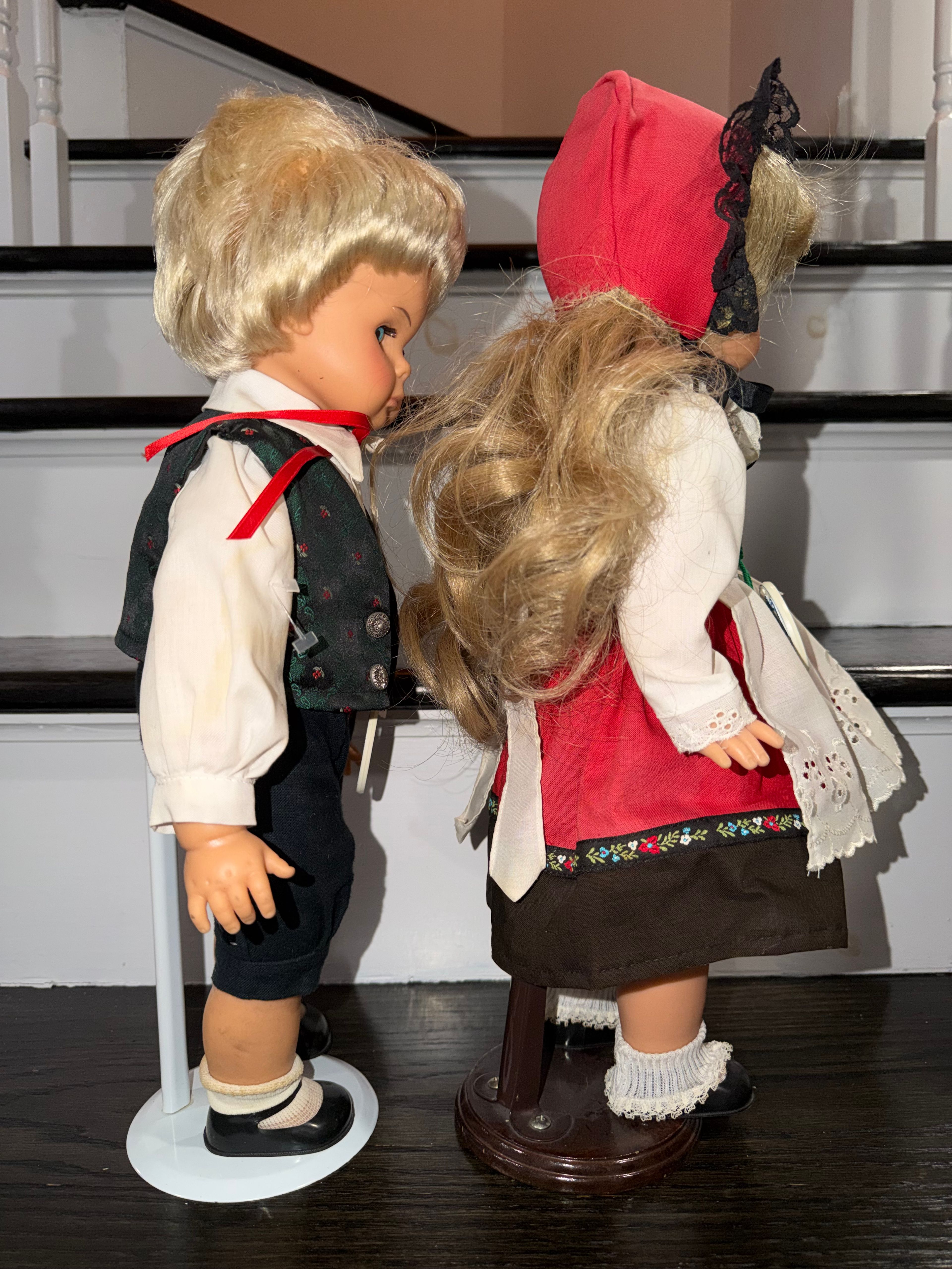 Engel Puppe German Dolls Boy & Girl Made in Germany Lot Set Collection - Image 8