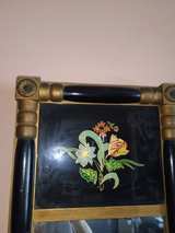 Antique Empire Style Reverse Painted Pier Mirror - Image 3