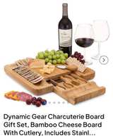 Dynamic Gear Bamboo Charcuterie Board Gift Set - Image 5