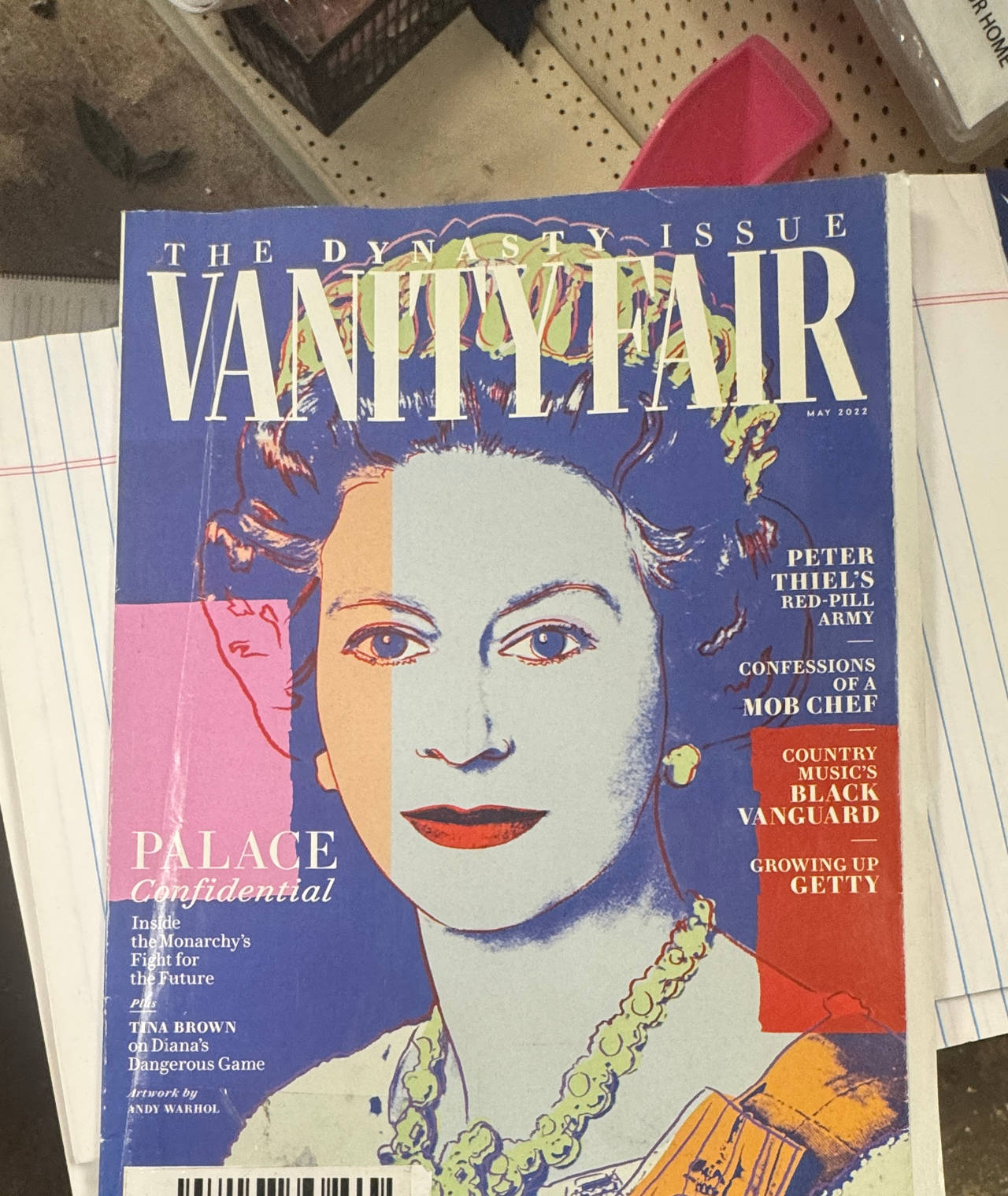 Vanity Fair Magazine May 2022 Queen Elizabeth II Andy Warhol Cover