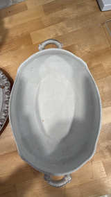 Antique Alfred Meakin Rosalind Pattern Parisian Granite Tureen - Image 5