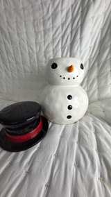 Pottery Barn Snowman Cookie Jar Rare - Image 2