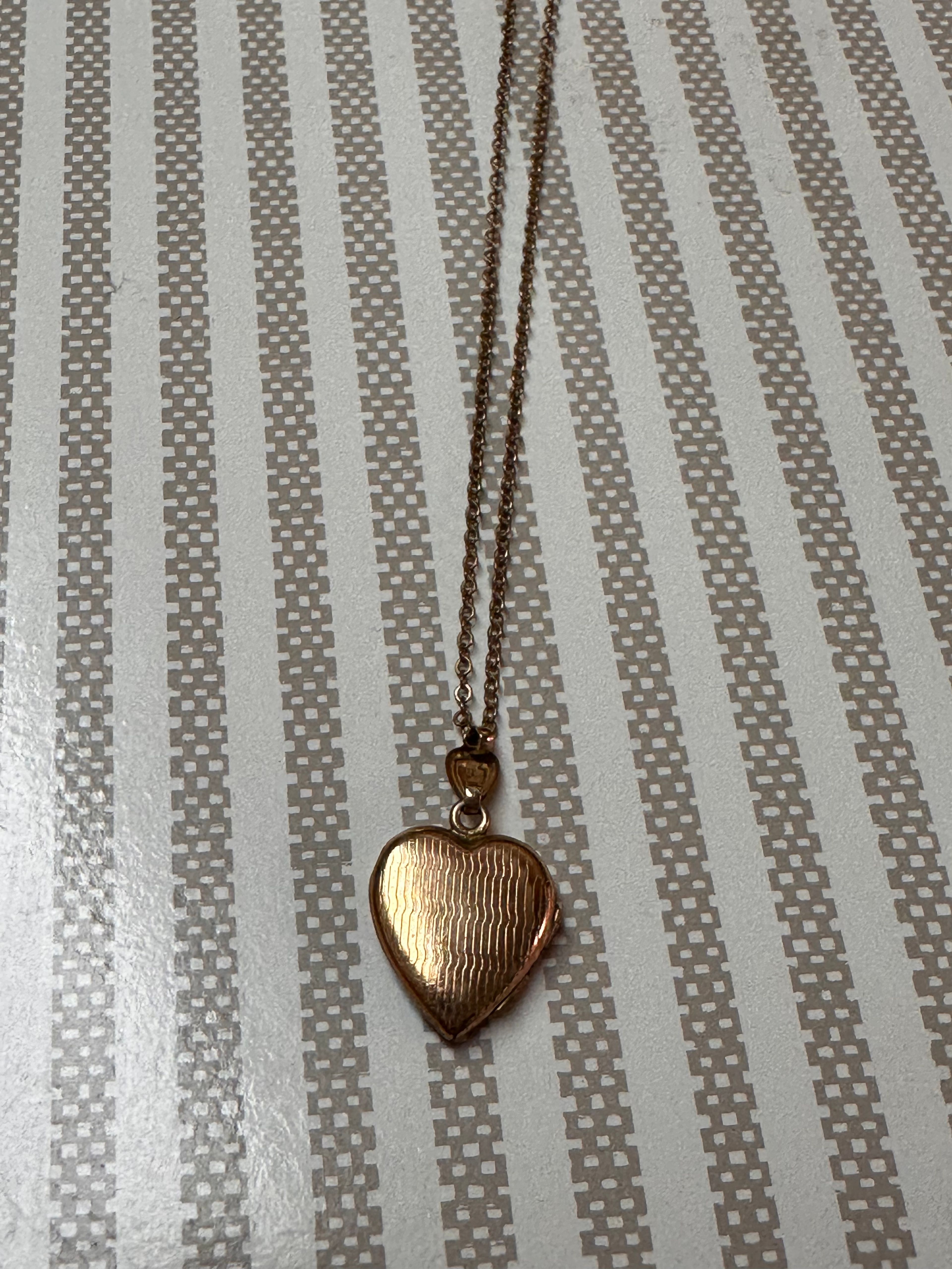 Vintage Heart Locket Pendant - Image 2