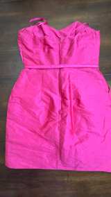 Aqua Dresses Taffeta Strapless Dress in Bright Pink - Image 4